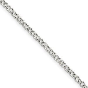 3mm, Sterling Silver, Hollow Rolo Chain Necklace, 18 Inch